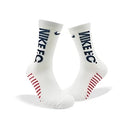 Meias de Futebol Antiderrapantes - Branca com detalhes pretos